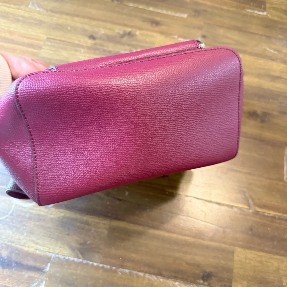 Kate Spade Deep Red Leather Burgundy Backpack